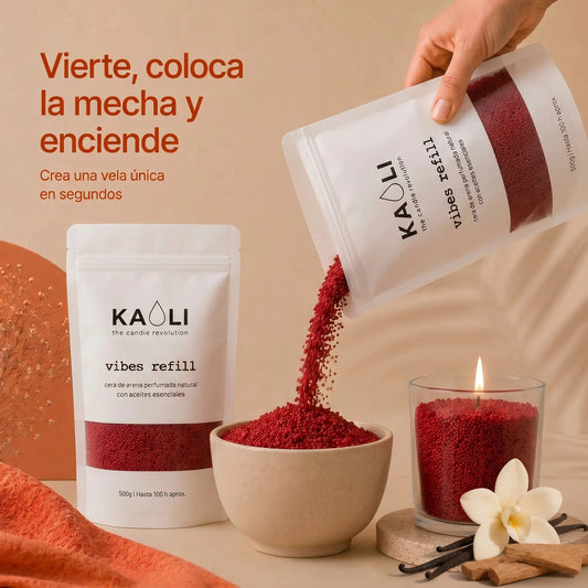 Kaoli Refill Vainilla y Sándalo 500 g - Kaoli - The candle revolution