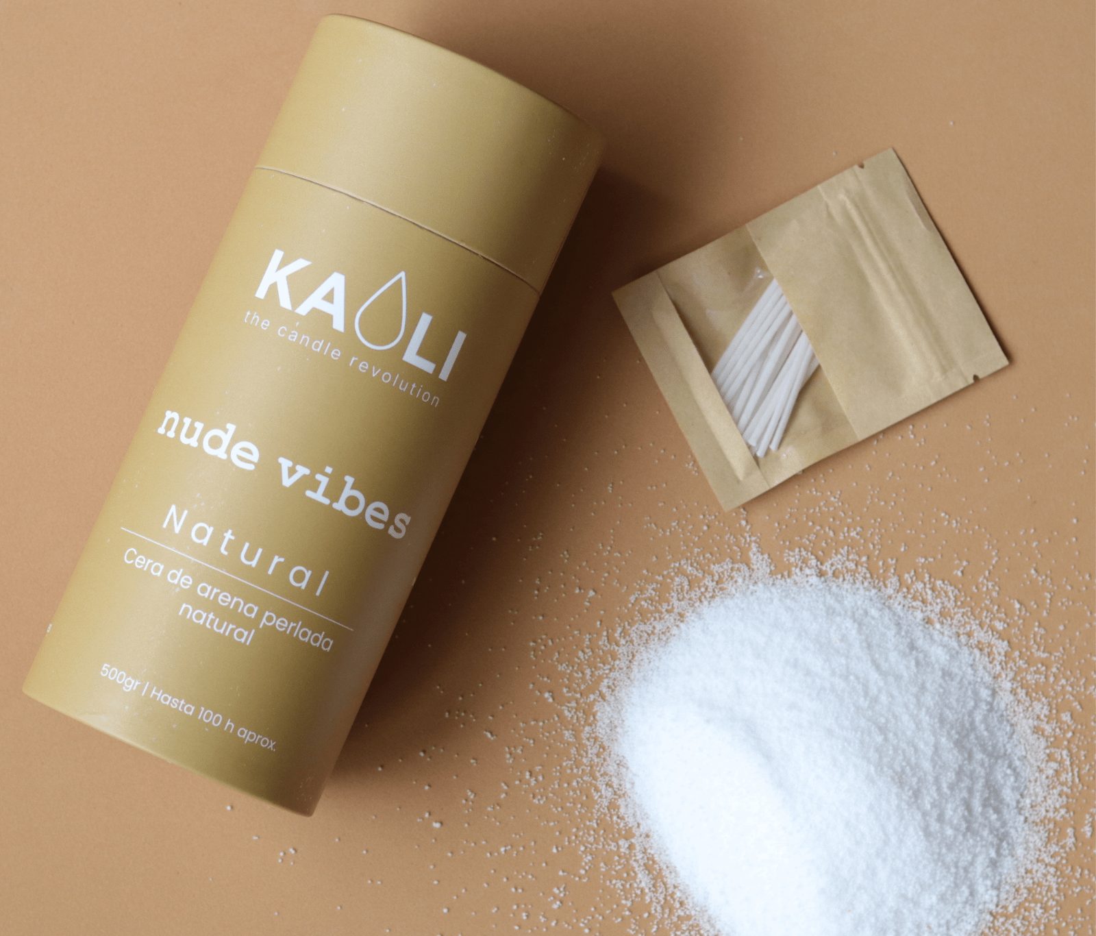 NUDE VIBES - 500gr - Sin aromas, con actitud - Kaoli - The candle revolution