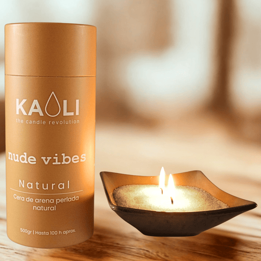 NUDE VIBES - 500gr - Sin aromas, con actitud - Kaoli - The candle revolution