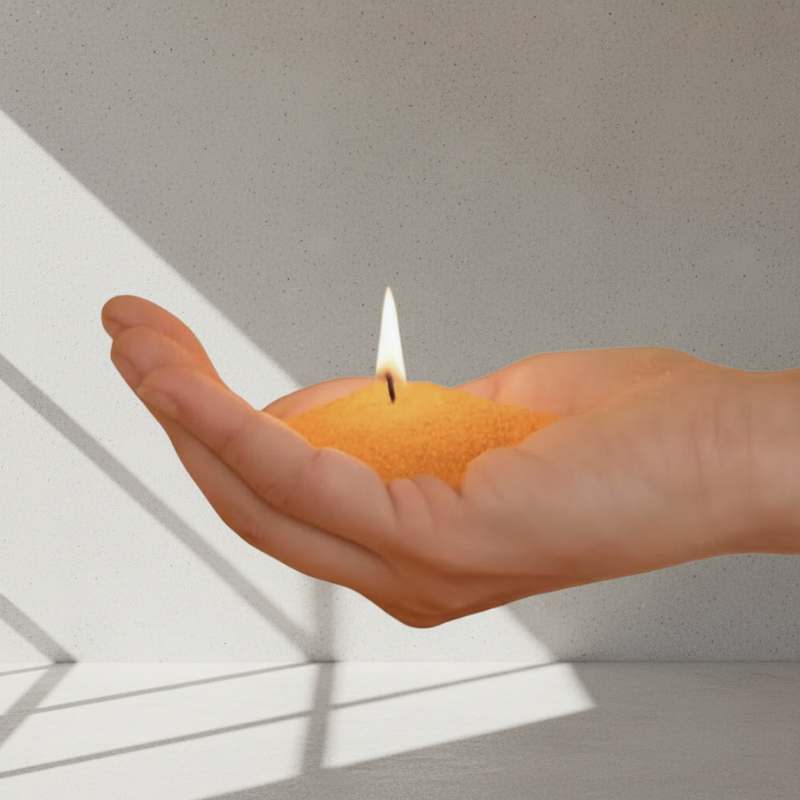 Cera de arena natural, 500g (Canela) - Kaoli - The candle revolution