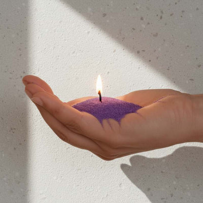 Cera de arena natural, 500g (Lavanda selvática) - Kaoli - The candle revolution