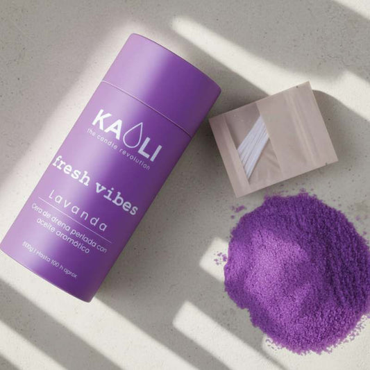 Cera de arena natural, 500g (Lavanda selvática) - Kaoli - The candle revolution