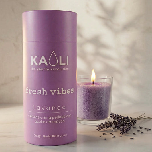 Cera de arena natural, 500g (Lavanda selvática) - Kaoli - The candle revolution