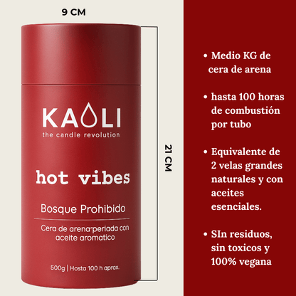 Cera de arena: Pack Hot + Nude - 1kg - (Vainilla y sándalo + Sin aroma) - Kaoli - The candle revolution