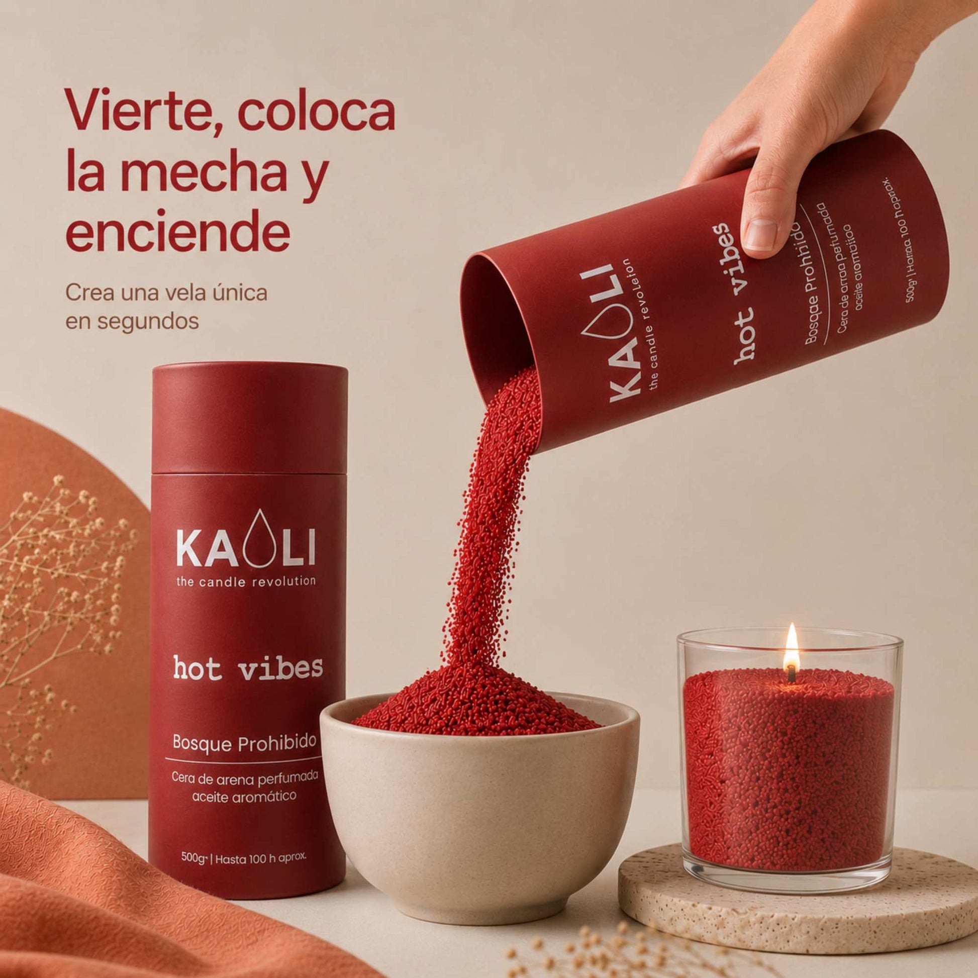 Hot Vibes 500g - Kaoli - The candle revolution