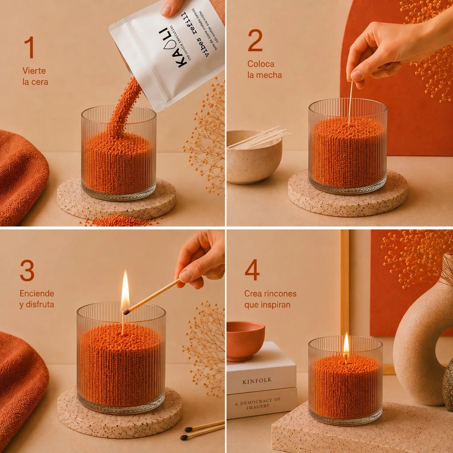Kaoli Refill Canela 500 g - Kaoli - The candle revolution