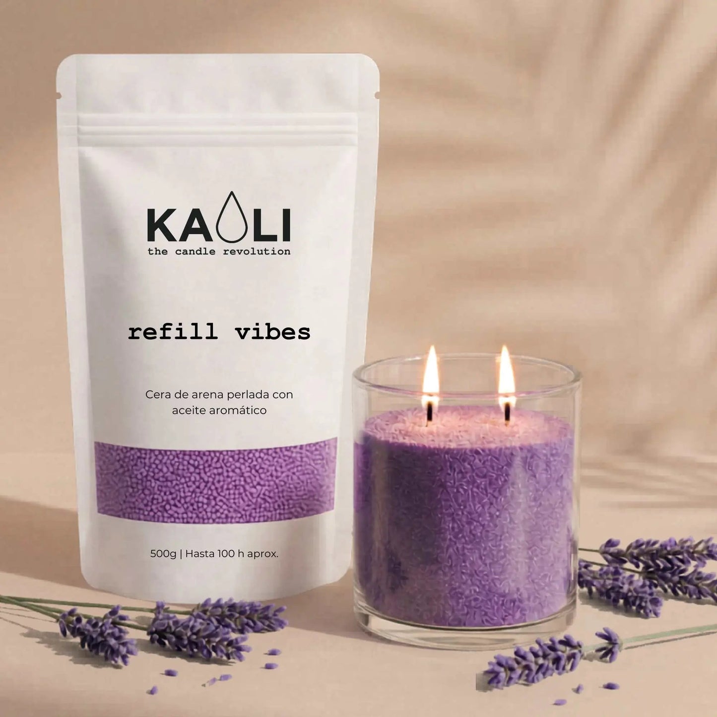 Kaoli Refill Lavanda 500 g - Kaoli - The candle revolution