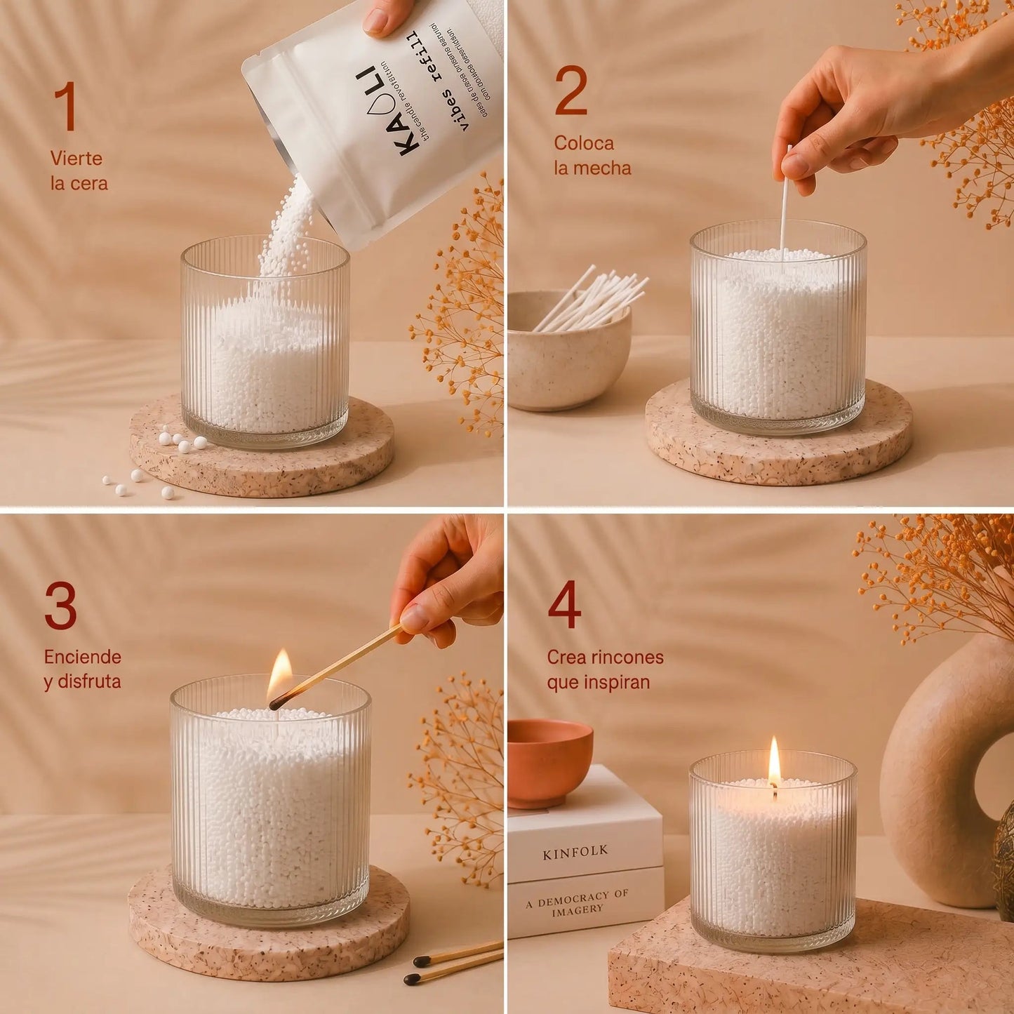 Kaoli Refill Nude Vibes 500 g - Kaoli - The candle revolution