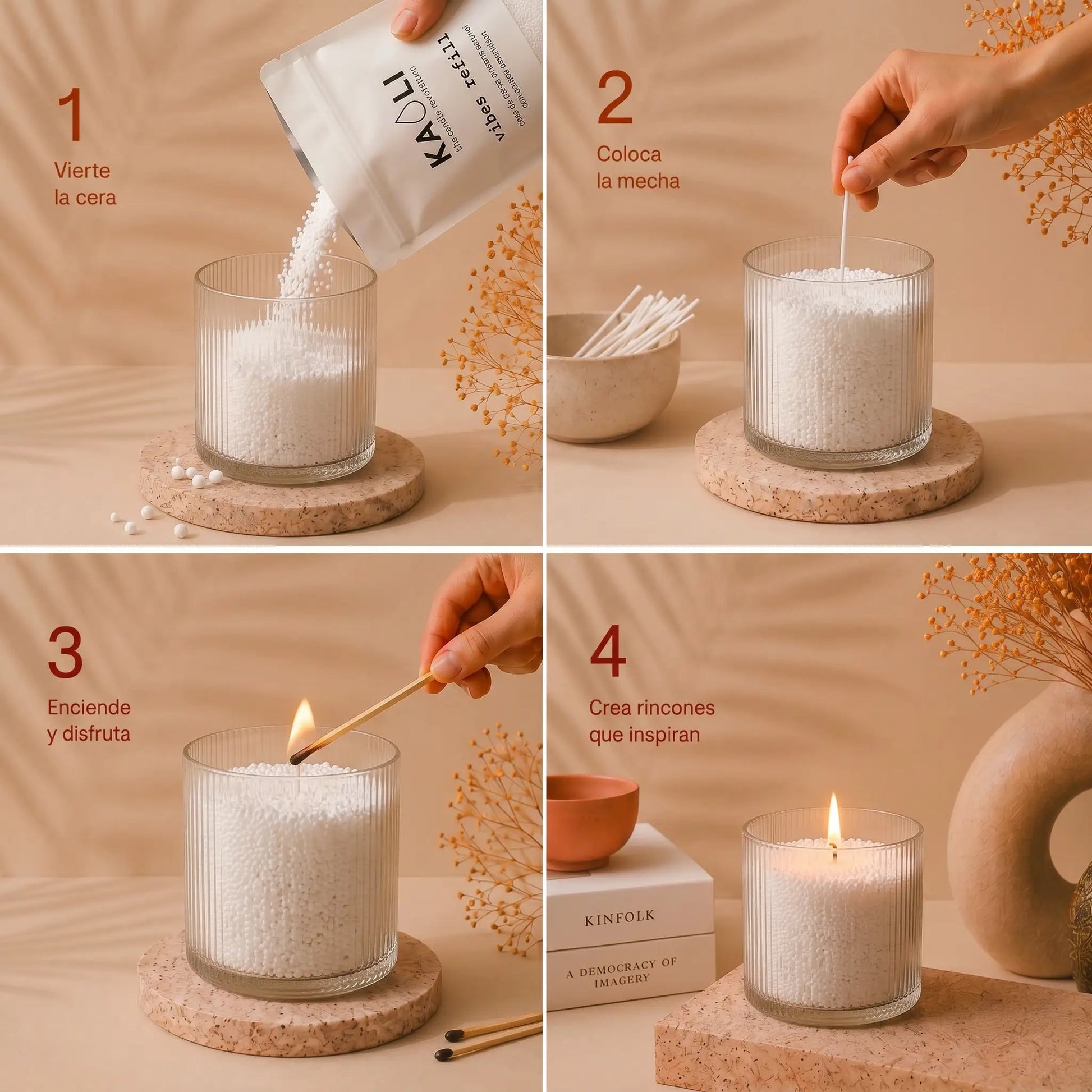 Kaoli Refill Nude Vibes 500 g - Kaoli - The candle revolution