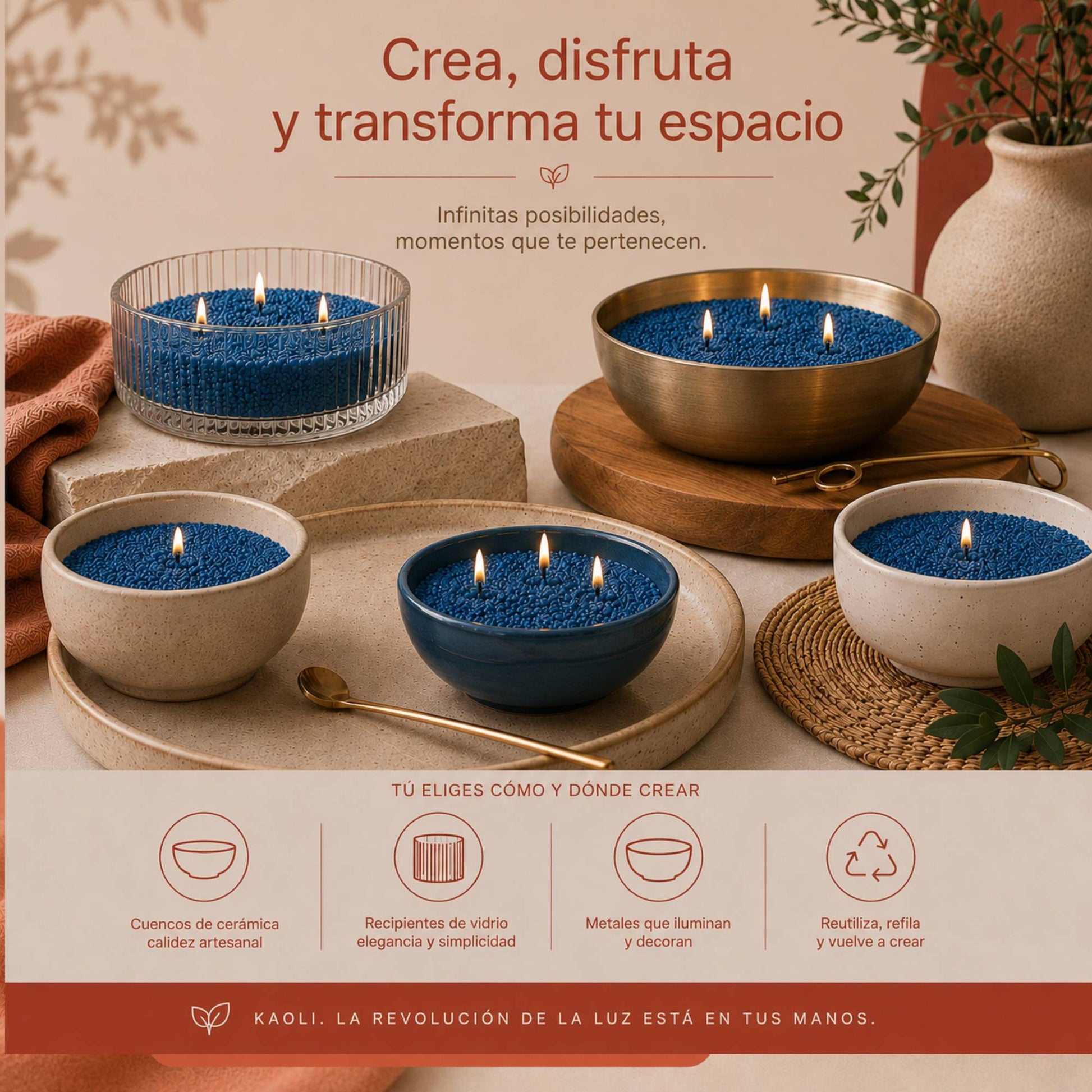 Kaoli Refill Oceans 500 g - Kaoli - The candle revolution