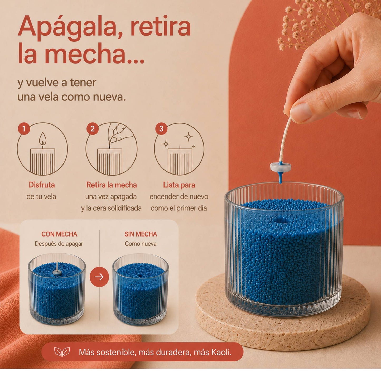 Kaoli Refill Oceans 500 g - Kaoli - The candle revolution