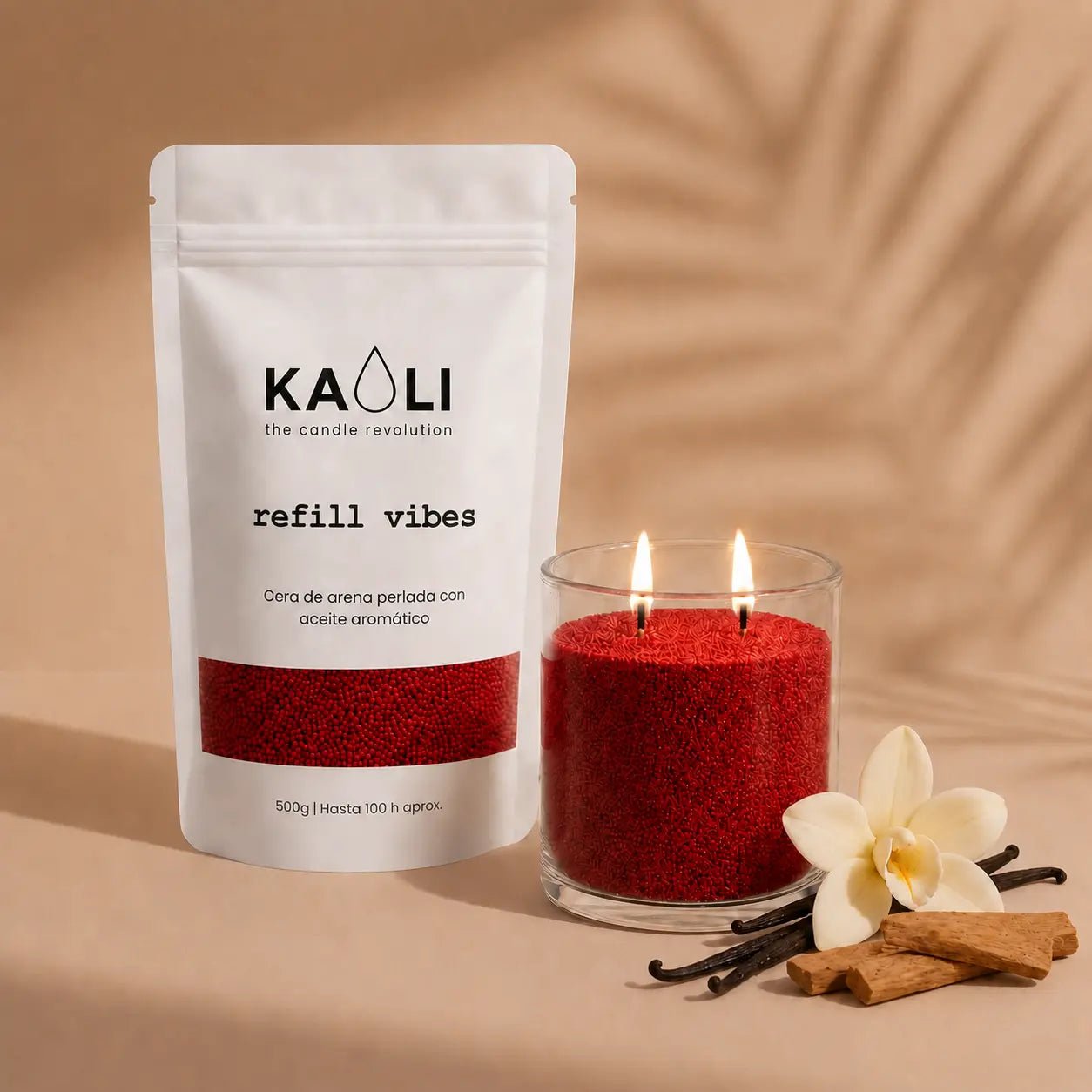 Kaoli Refill Vainilla y Sándalo 500 g - Kaoli - The candle revolution