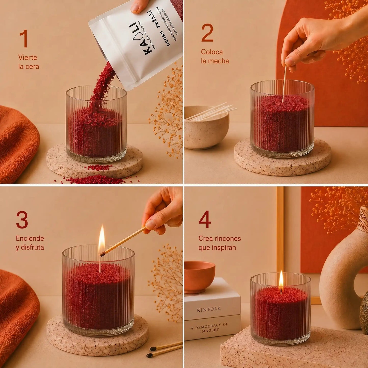 Kaoli Refill Vainilla y Sándalo 500 g - Kaoli - The candle revolution