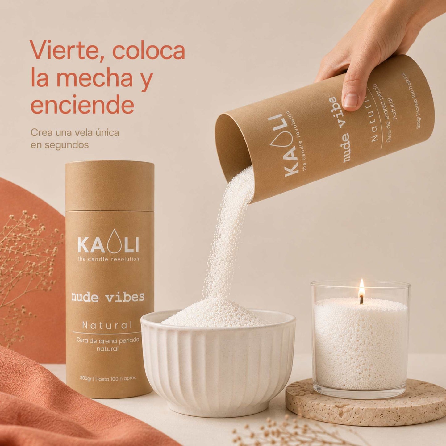 Nude Vibes 500g - Kaoli - The candle revolution