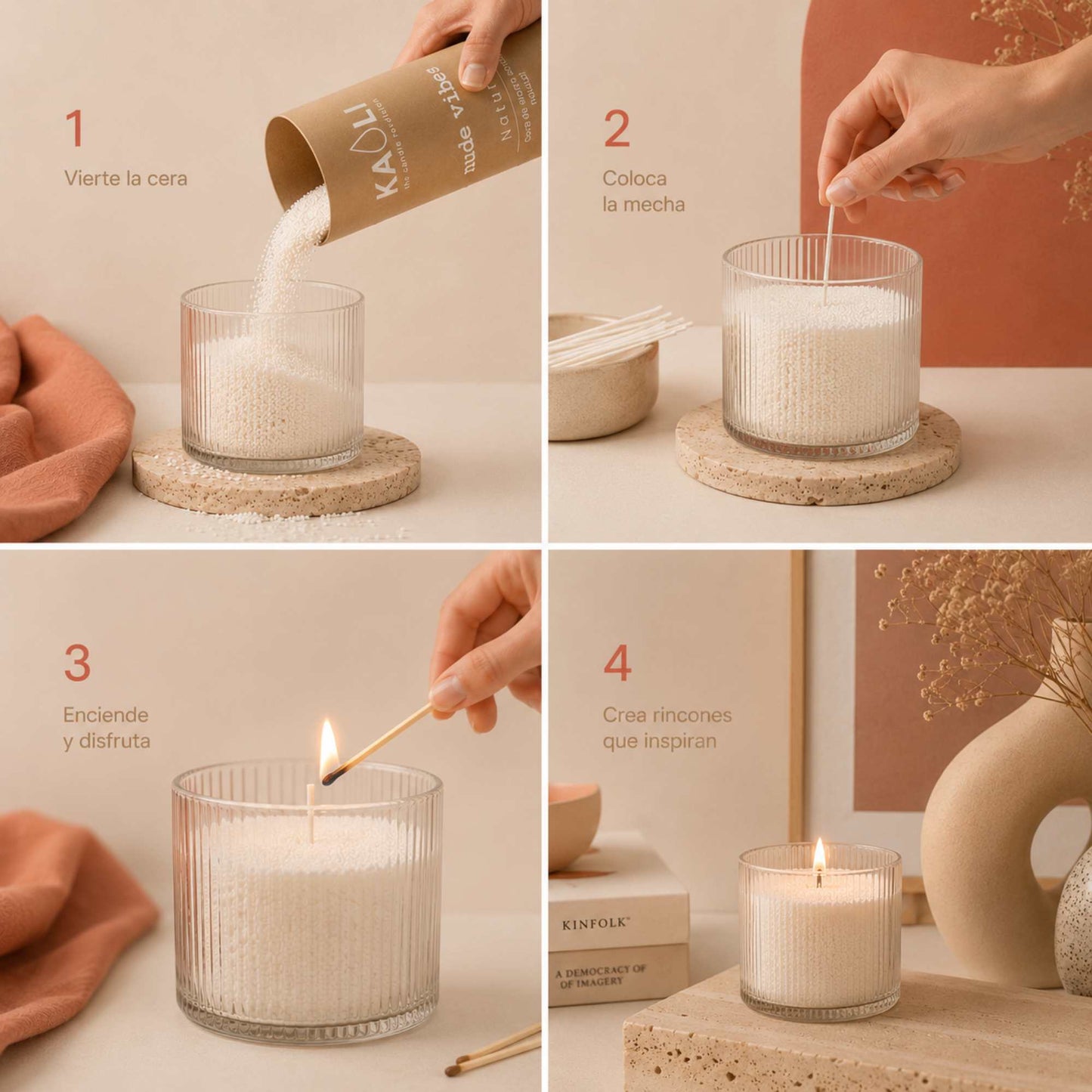 Nude Vibes 500g - Kaoli - The candle revolution