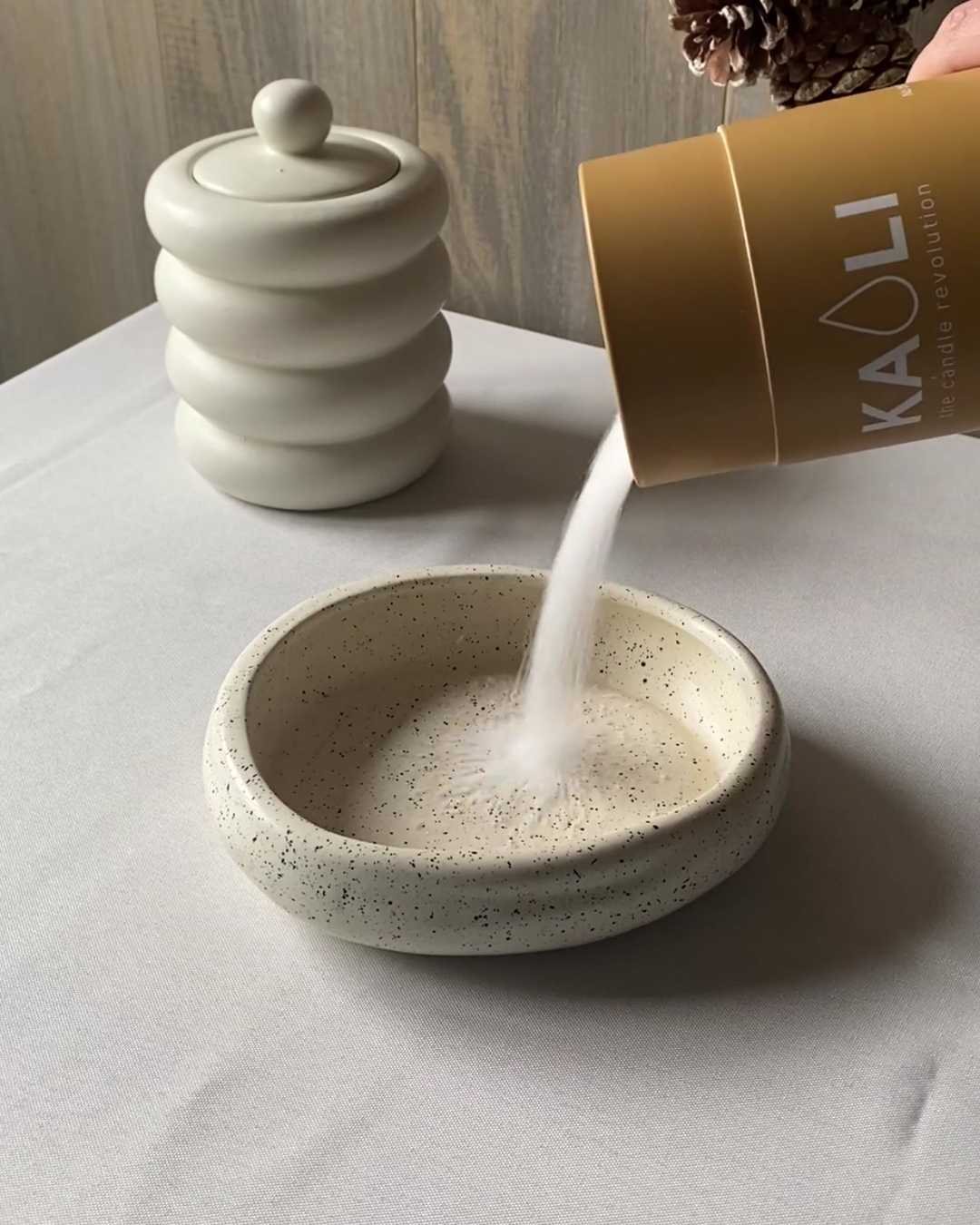 Pack Gift Vibes —Cera de arena (Lavanda, Canela y Blanca sin Aroma) + 3 Aceites esenciales de regalo - Kaoli - The candle revolution